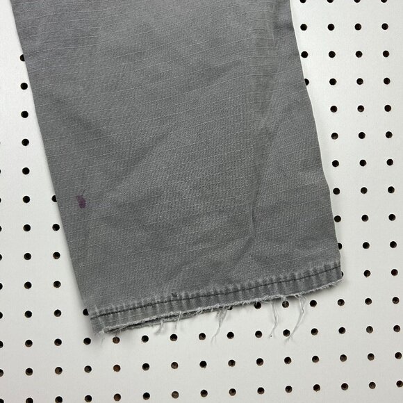 Wrangler Riggs Ripstop Work Wear Pants 34x30 Gray Distressed Worn Skate Y2K - Picture 5 of 9